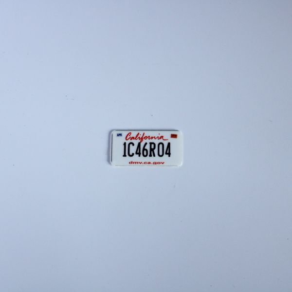Plaques d'immatriculation Etat Californie