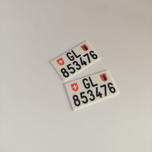 Plaques d'immatriculation Suisse Glaris 30x16 