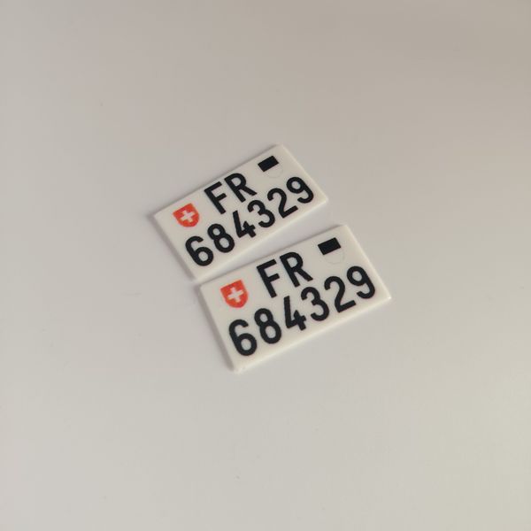 Plaques d'immatriculation Suisse Fribourg 30x16 