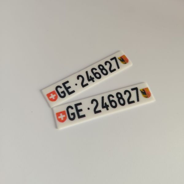 Plaques d'immatriculation Suisse Genève 50x11